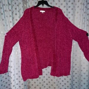 Pink Open Cardigan XL